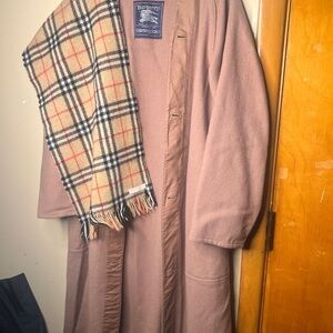 Burberry’s Bloomingdale's Women's coat liner and wool plaid scarf